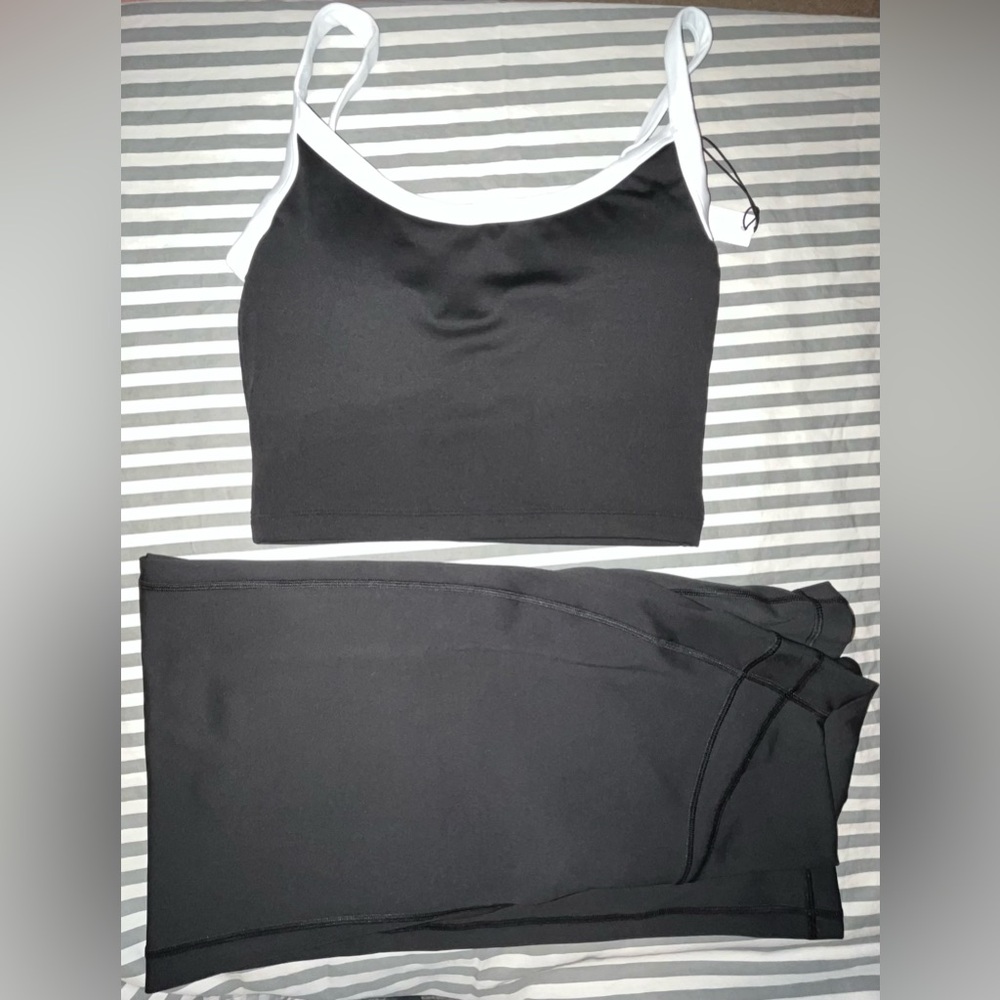 Paragon Icon Sculptseam Plus Pant: Short 31" + SmoothHold Low Back Top Sz M Blk